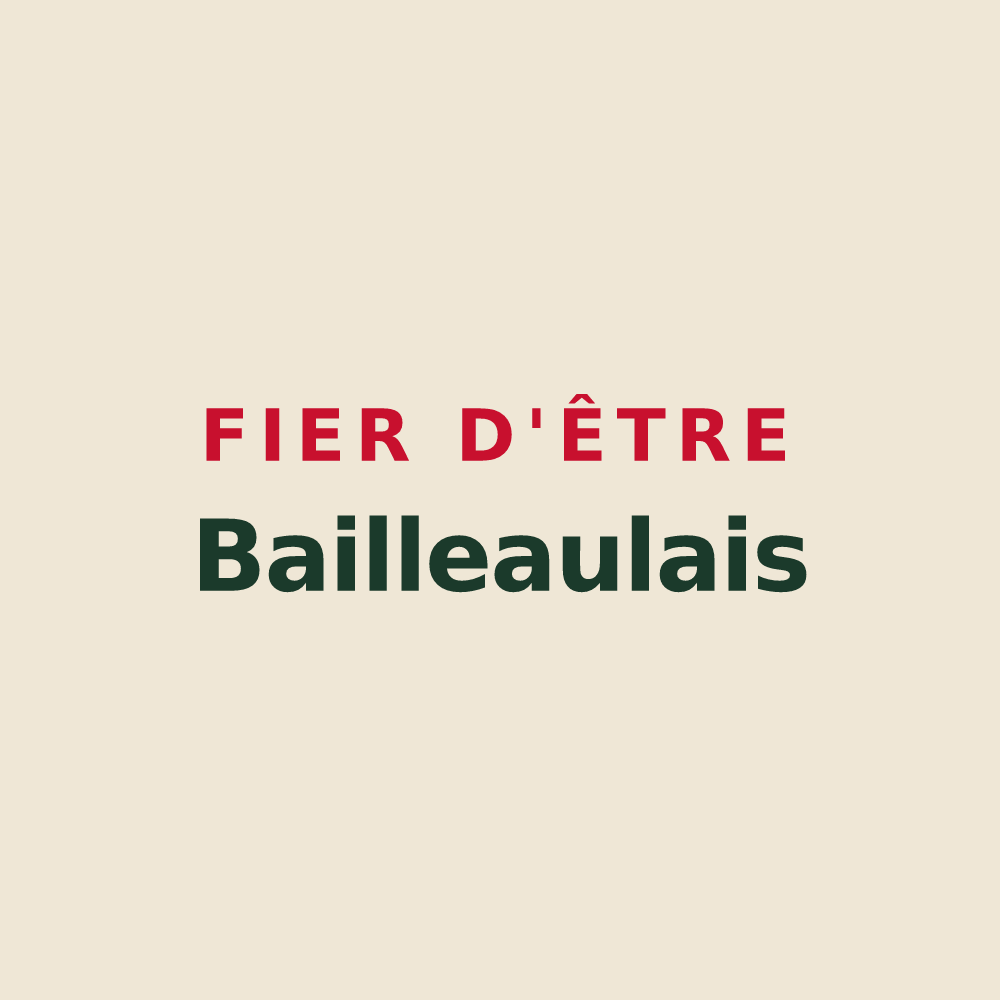Tote bag « Fier d'être Bailleaulais » — design pour Bailleau-le-Pin