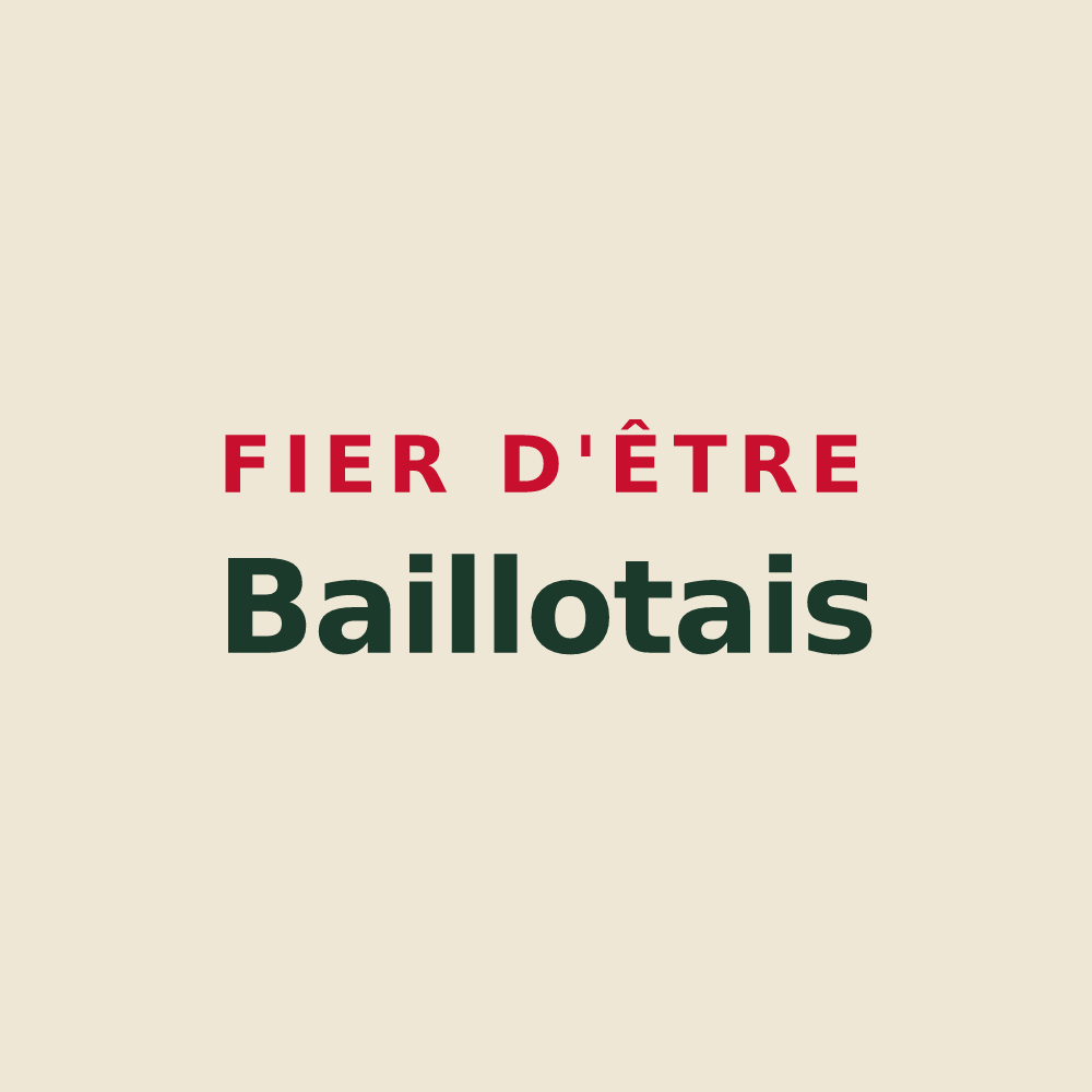 Tote bag « Fier d'être Baillotais » — design pour Baillet-en-France