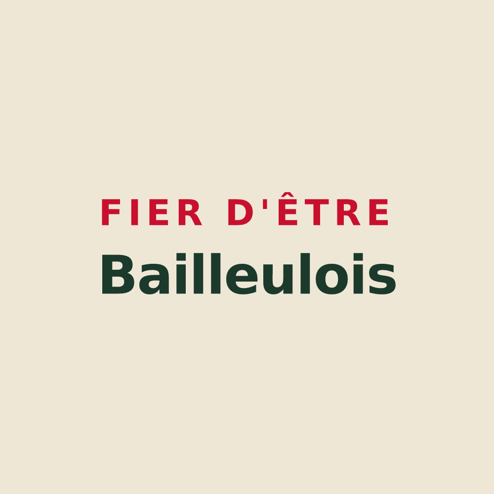 Tote bag « Fier d'être Bailleulois » — design pour Bailleul-sur-Thérain