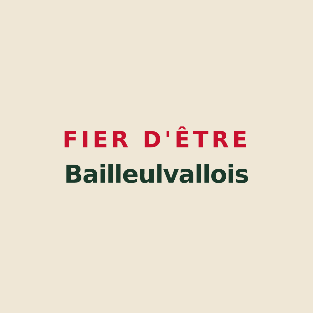 Tote bag « Fier d'être Bailleulvallois » — design pour Bailleulval