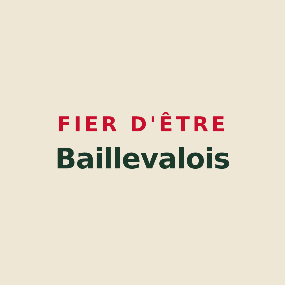 Tote bag « Fier d'être Baillevalois » — design pour Bailleval