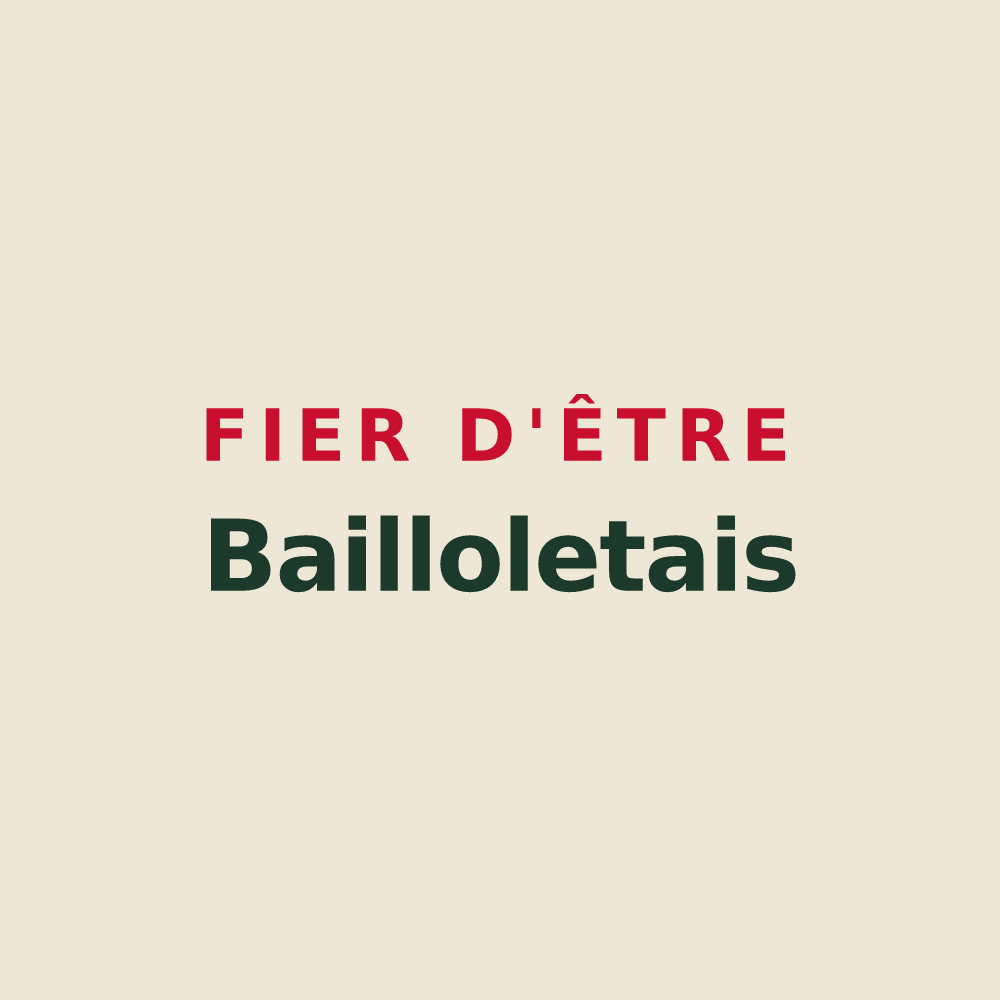 Tote bag « Fier d'être Bailloletais » — design pour Baillolet