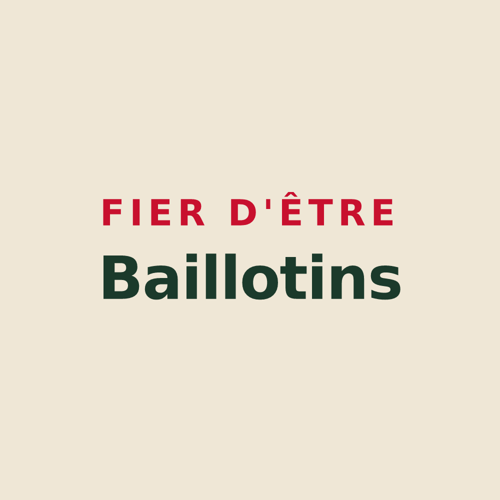 Tote bag « Fier d'être Baillotins » — design pour Bailly