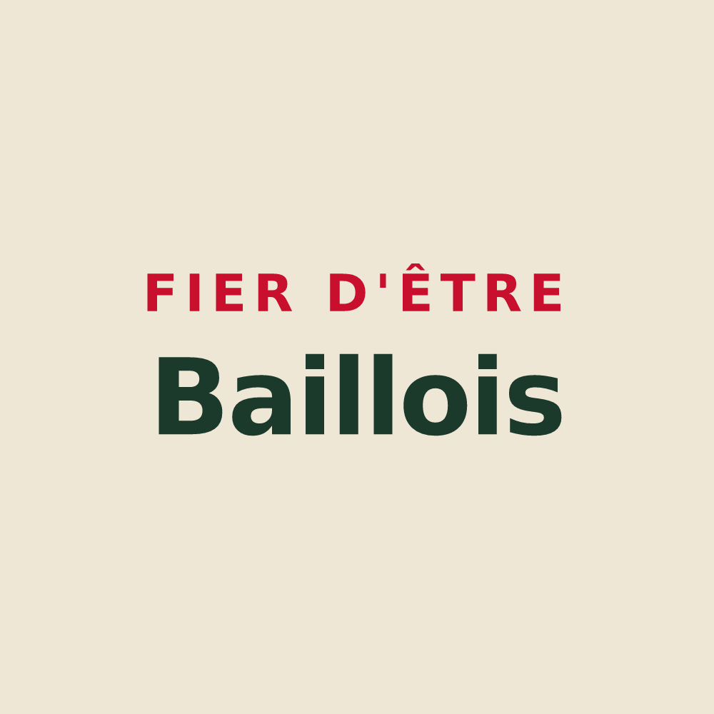 Tote bag « Fier d'être Baillois » — design pour Bailly-en-Rivière