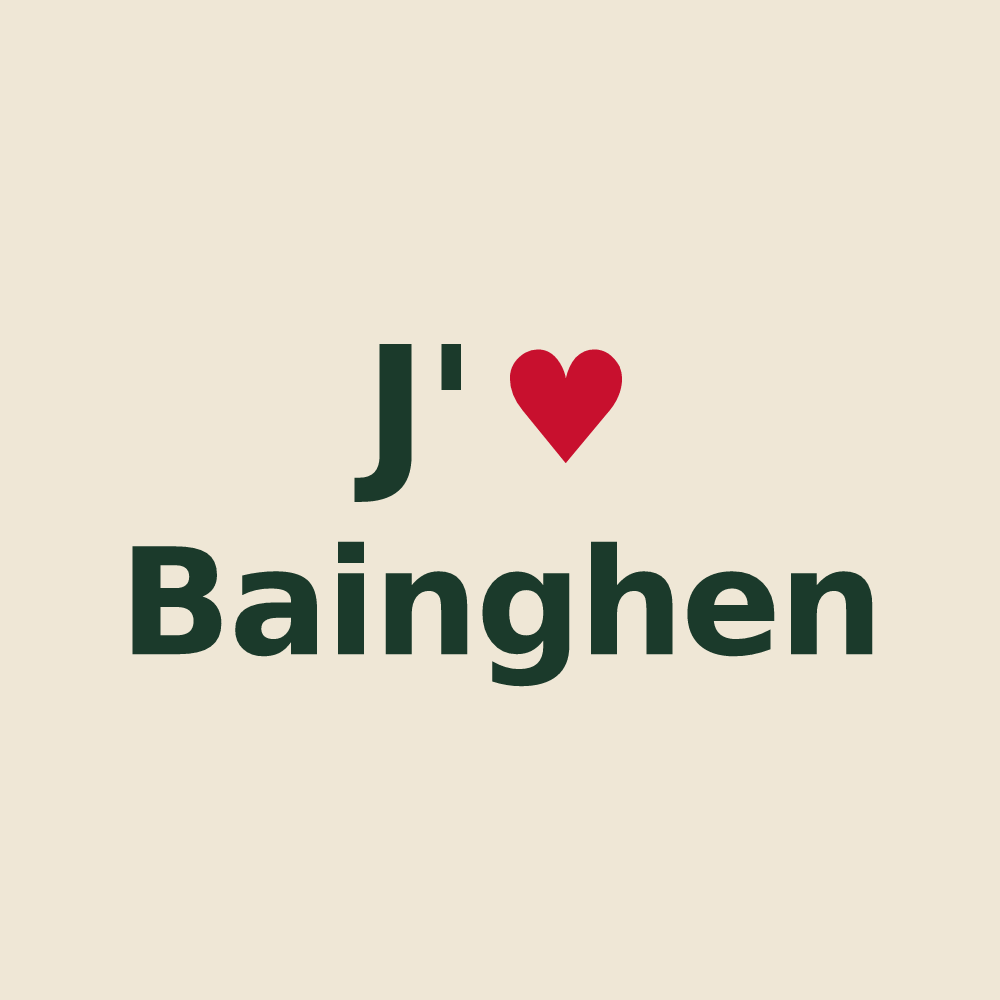Tote bag personnalisé Bainghen — design J'aime Bainghen