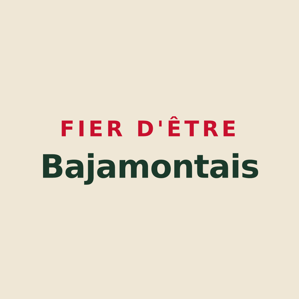 Tote bag « Fier d'être Bajamontais » — design pour Bajamont