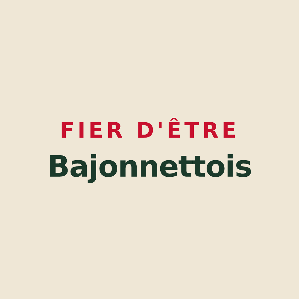 Tote bag « Fier d'être Bajonnettois » — design pour Bajonnette