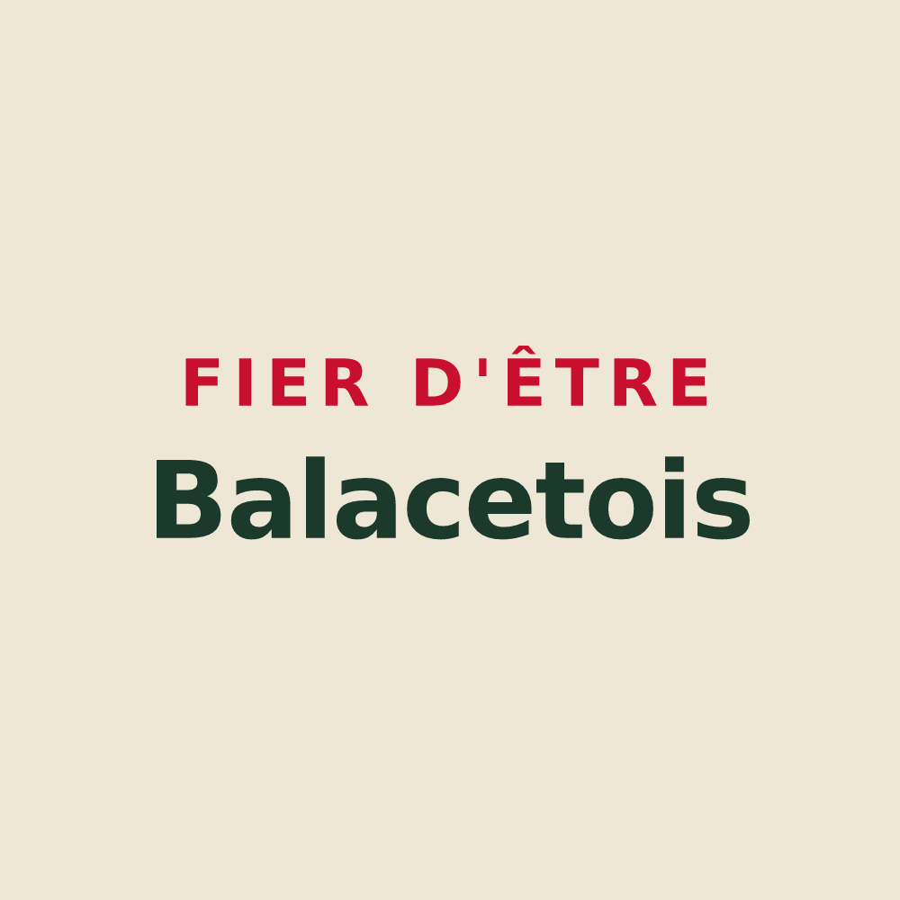 Tote bag « Fier d'être Balacetois » — design pour Balacet