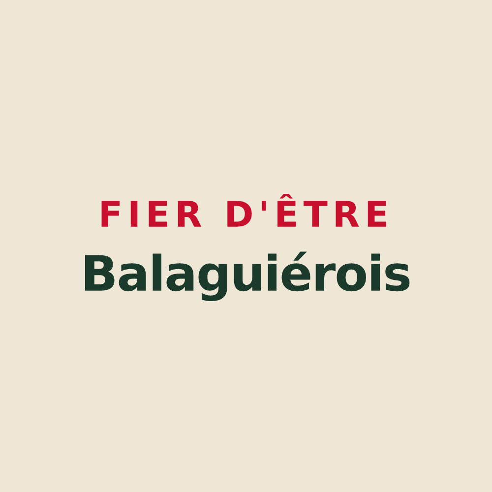 Tote bag « Fier d'être Balaguiérois » — design pour Balaguier-d'Olt