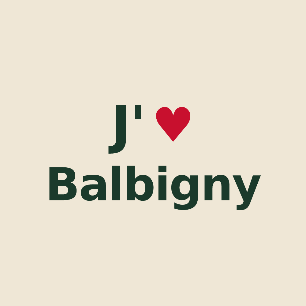 Tote bag personnalisé Balbigny — design J'aime Balbigny