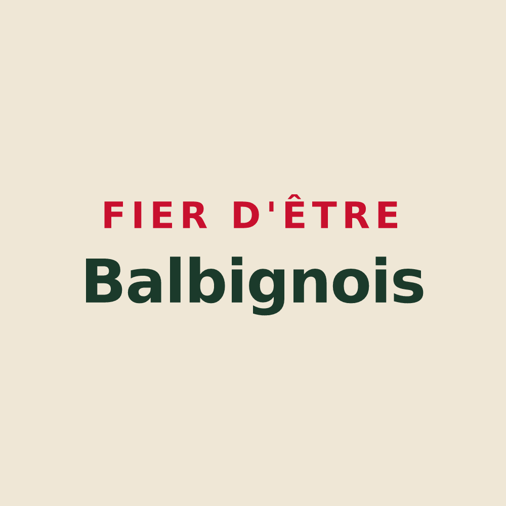 Tote bag « Fier d'être Balbignois » — design pour Balbigny