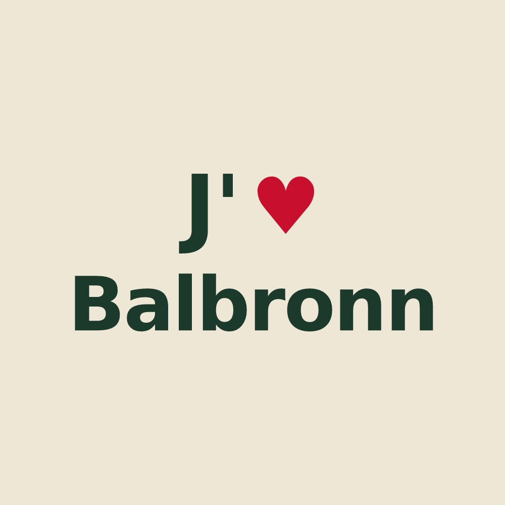 Tote bag personnalisé Balbronn — design J'aime Balbronn