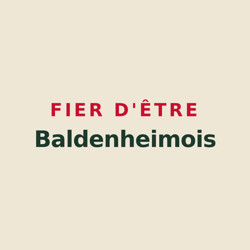 Tote bag « Fier d'être Baldenheimois » — design pour Baldenheim