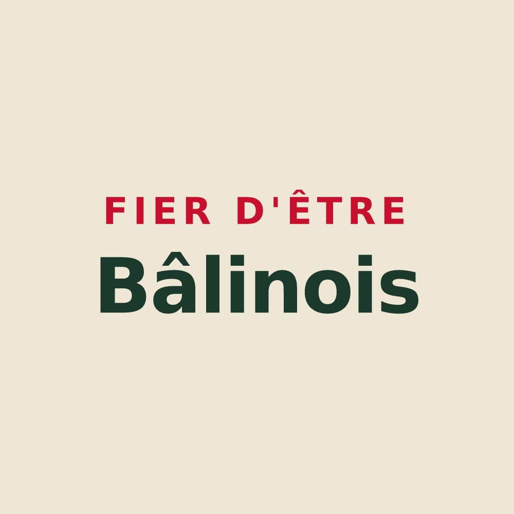 Tote bag « Fier d'être Bâlinois » — design pour Bâlines