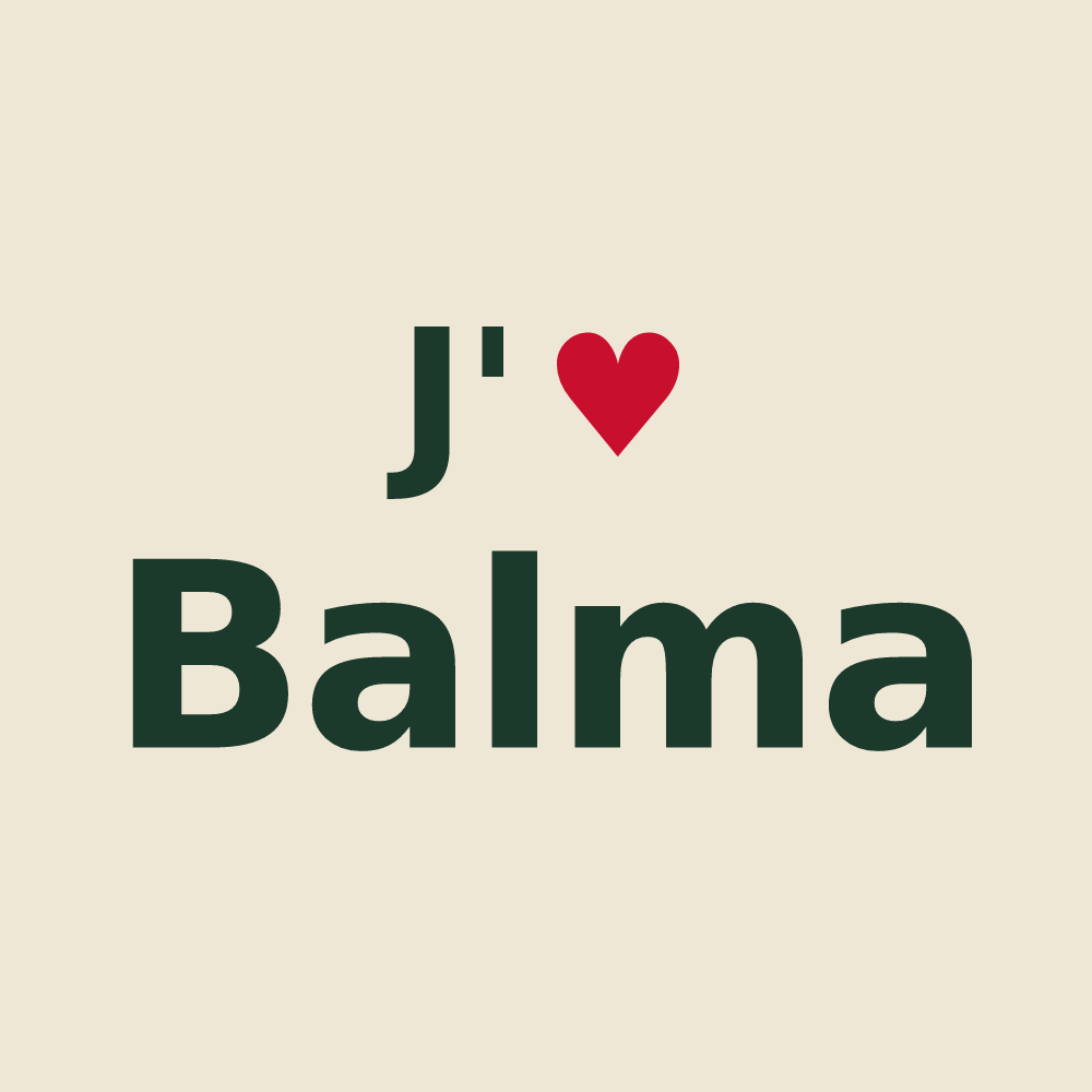 Tote bag personnalisé Balma — design J'aime Balma
