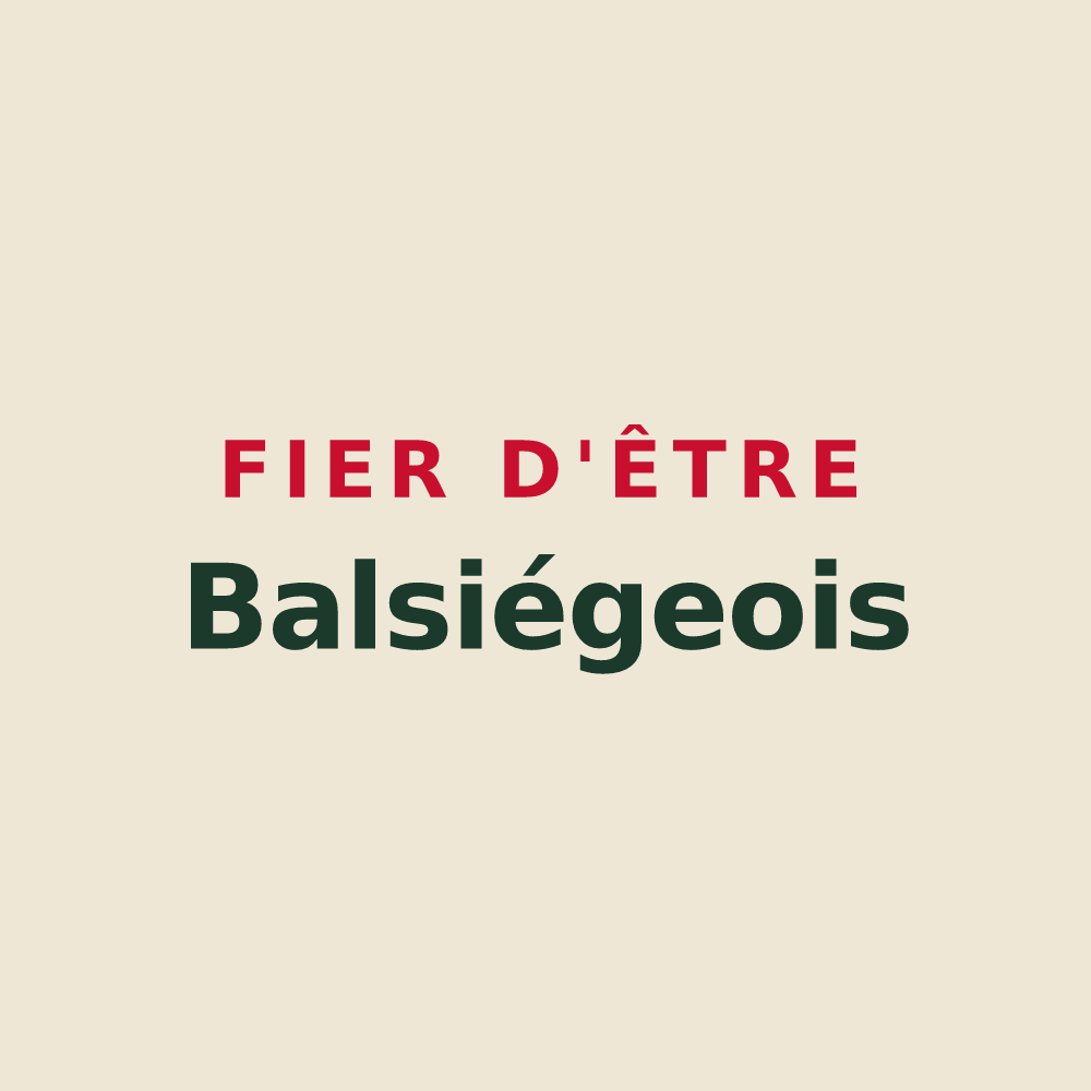Tote bag « Fier d'être Balsiégeois » — design pour Balsièges