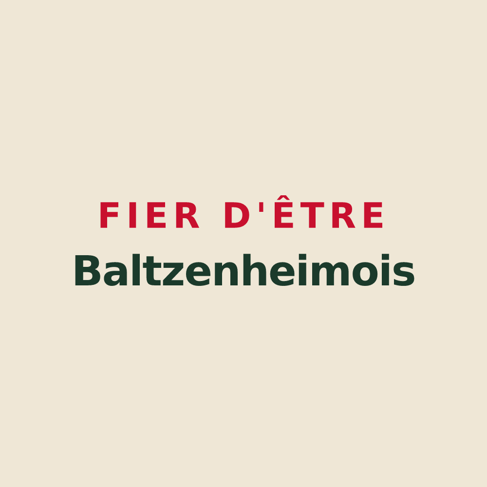 Tote bag « Fier d'être Baltzenheimois » — design pour Baltzenheim