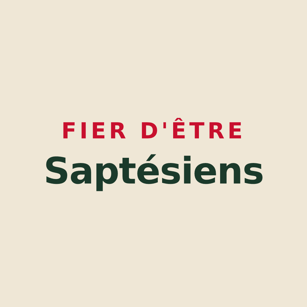 Tote bag « Fier d'être Saptésiens » — design pour Ban-de-Sapt