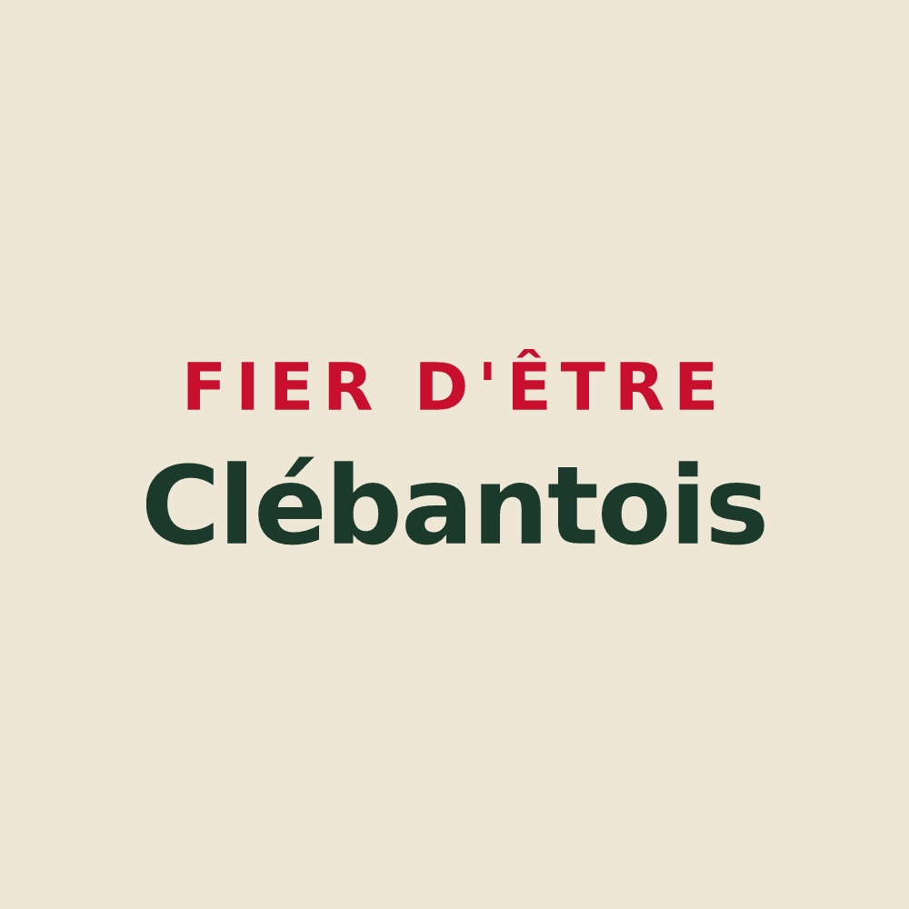 Tote bag « Fier d'être Clébantois » — design pour Ban-sur-Meurthe-Clefcy