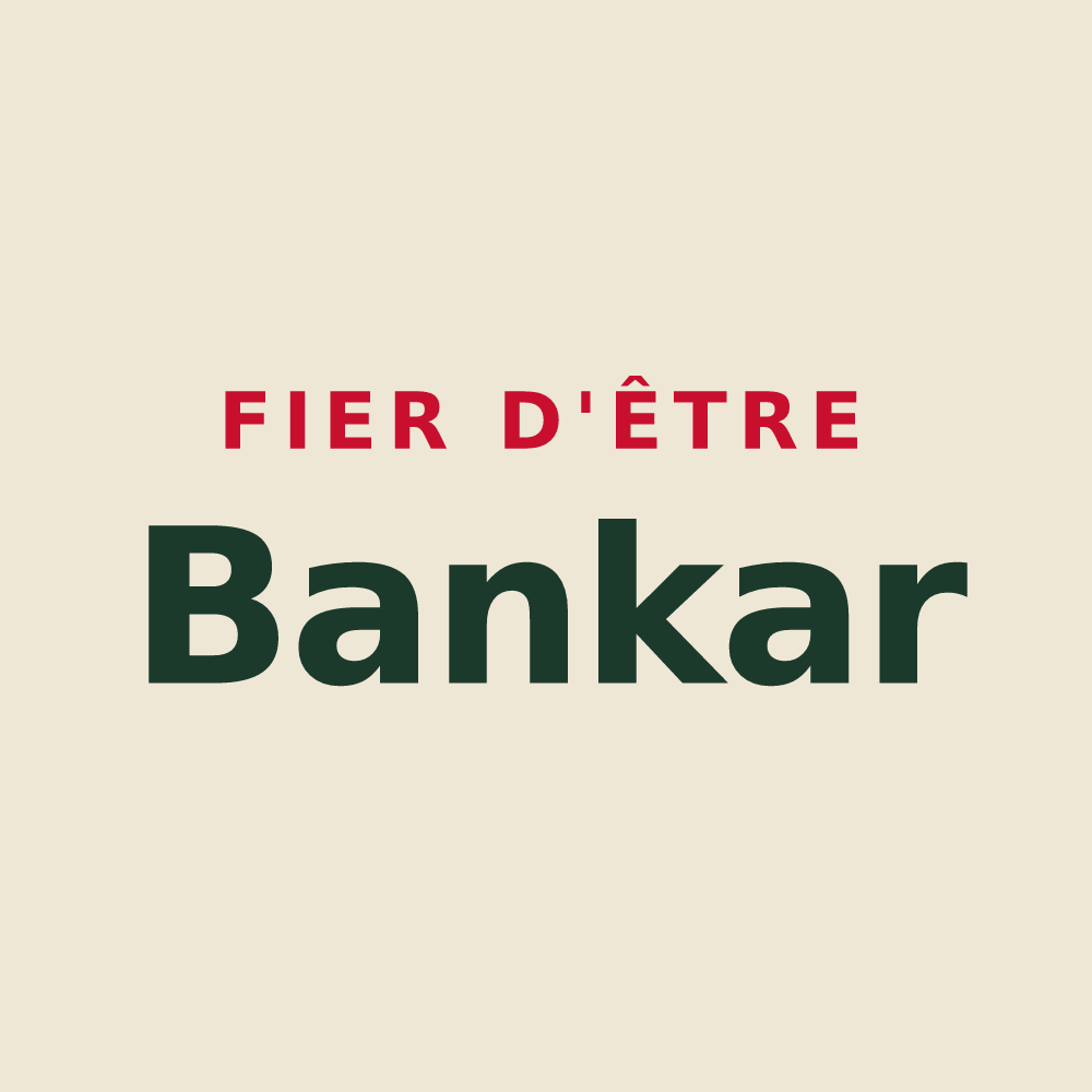 Tote bag « Fier d'être Bankar » — design pour Banca