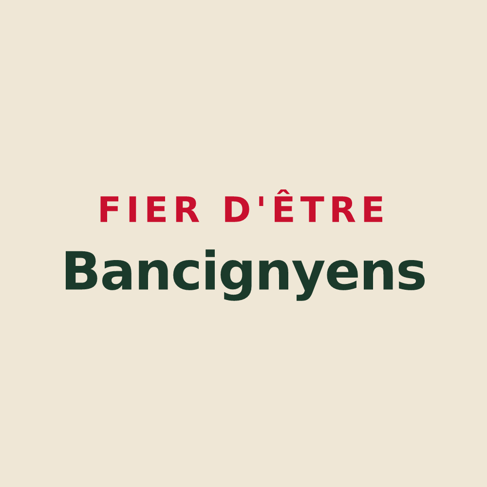 Tote bag « Fier d'être Bancignyens » — design pour Bancigny