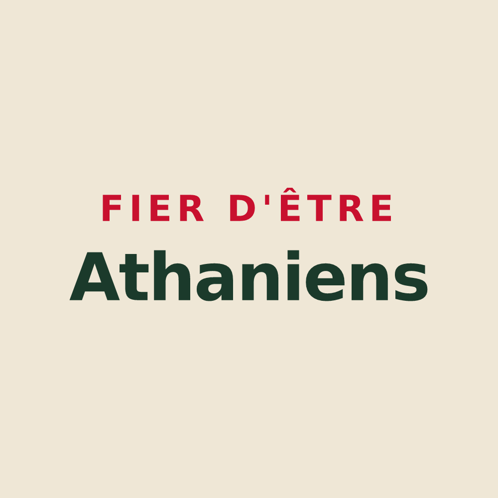 Tote bag « Fier d'être Athaniens » — design pour Baneins
