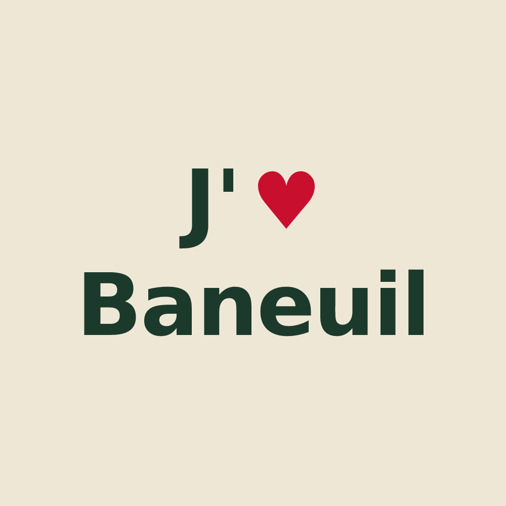 Tote bag personnalisé Baneuil — design J'aime Baneuil