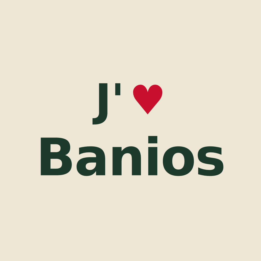 Tote bag personnalisé Banios — design J'aime Banios