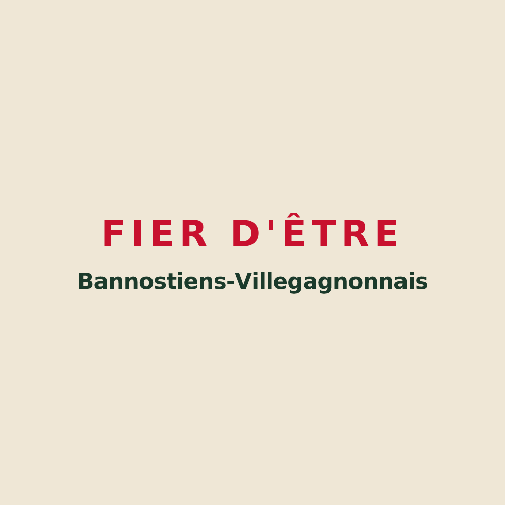 Tote bag « Fier d'être Bannostiens-Villegagnonnais » — design pour Bannost-Villegagnon