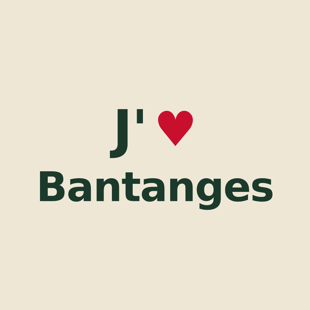 Tote bag personnalisé Bantanges — design J'aime Bantanges