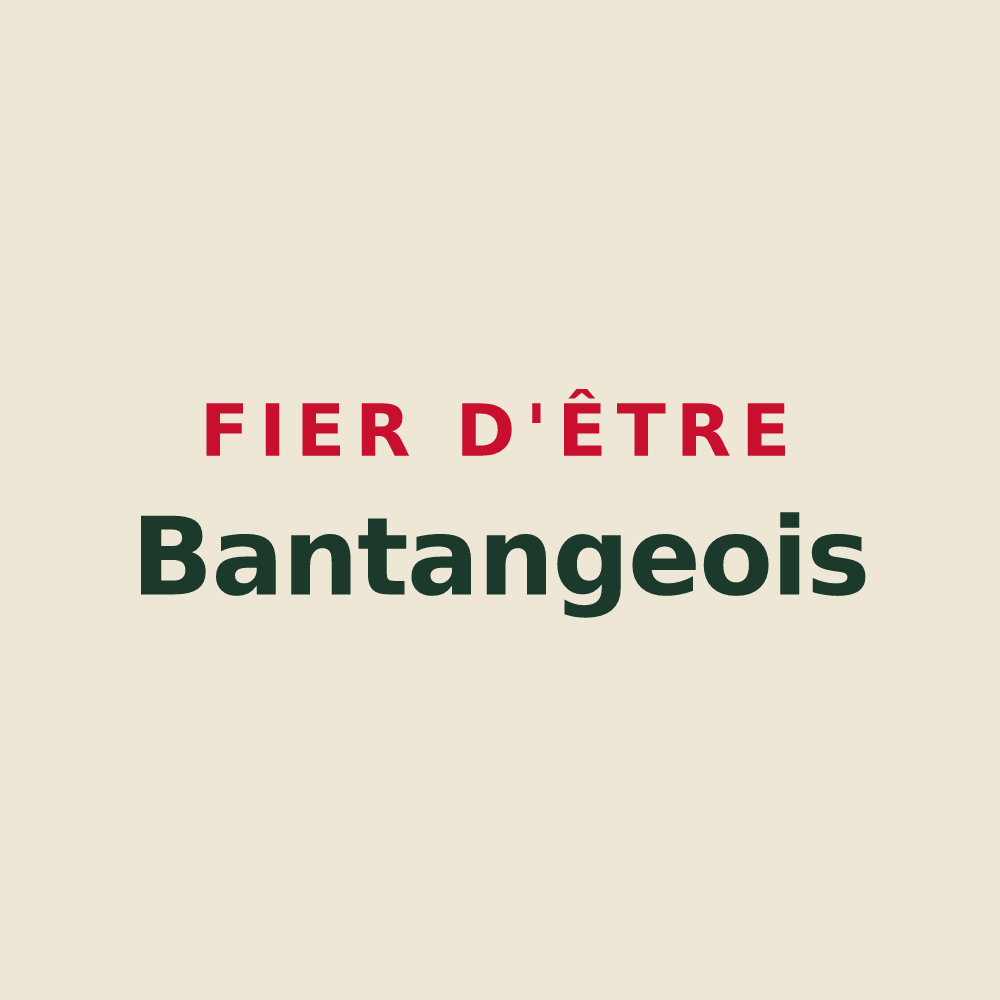 Tote bag « Fier d'être Bantangeois » — design pour Bantanges