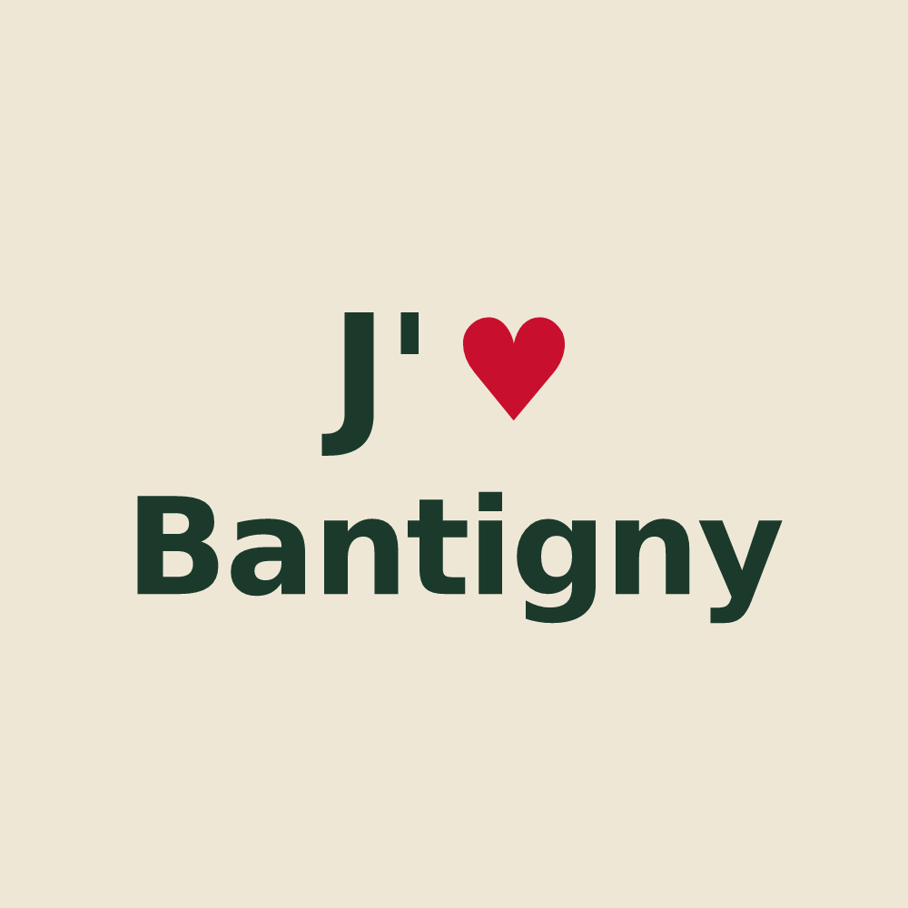 Tote bag personnalisé Bantigny — design J'aime Bantigny
