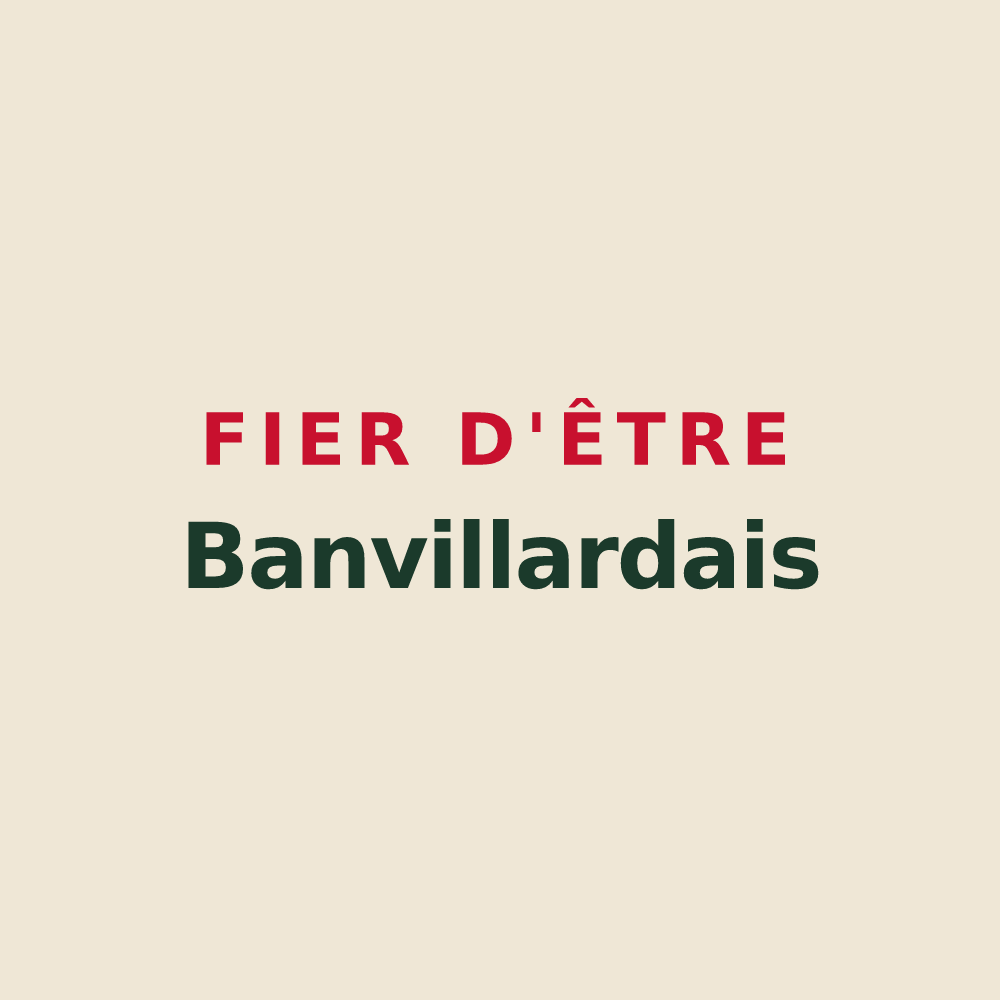 Tote bag « Fier d'être Banvillardais » — design pour Banvillars