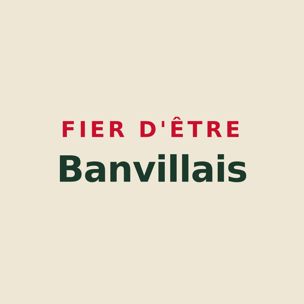 Tote bag « Fier d'être Banvillais » — design pour Banville