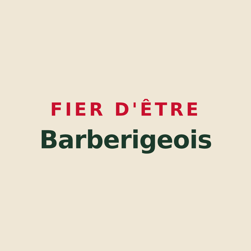 Tote bag « Fier d'être Barberigeois » — design pour Barbery