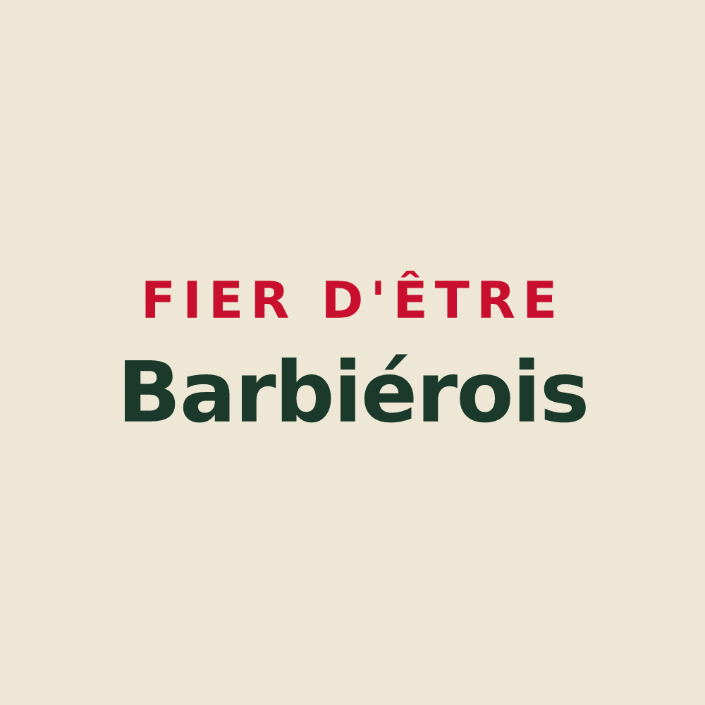 Tote bag « Fier d'être Barbiérois » — design pour Barbières