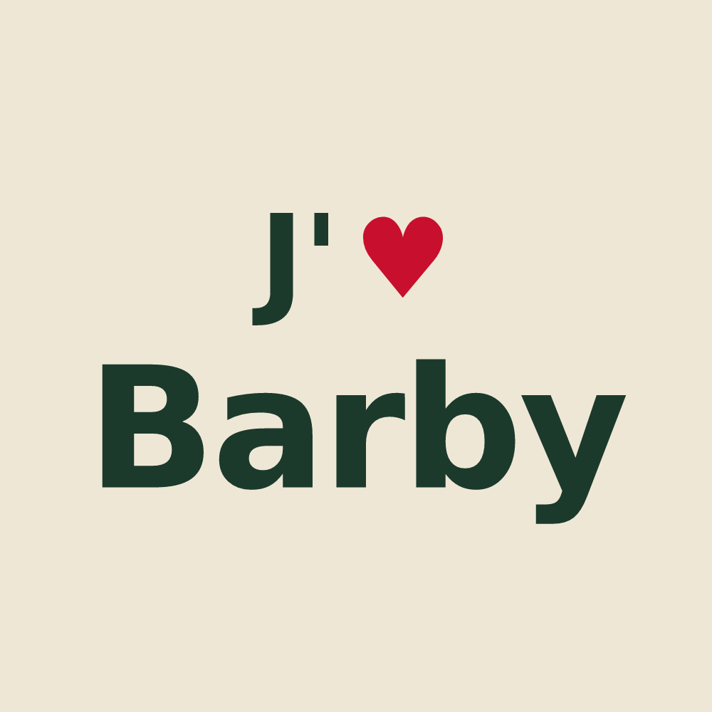 Tote bag personnalisé Barby — design J'aime Barby