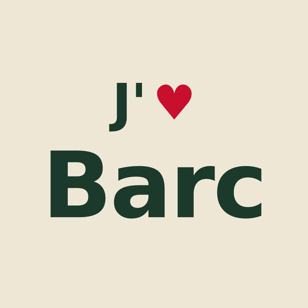 Tote bag personnalisé Barc — design J'aime Barc