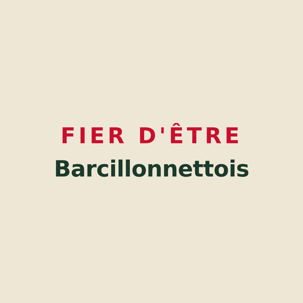 Tote bag « Fier d'être Barcillonnettois » — design pour Barcillonnette