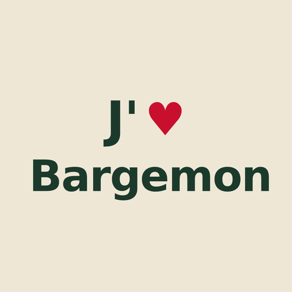 Tote bag personnalisé Bargemon — design J'aime Bargemon