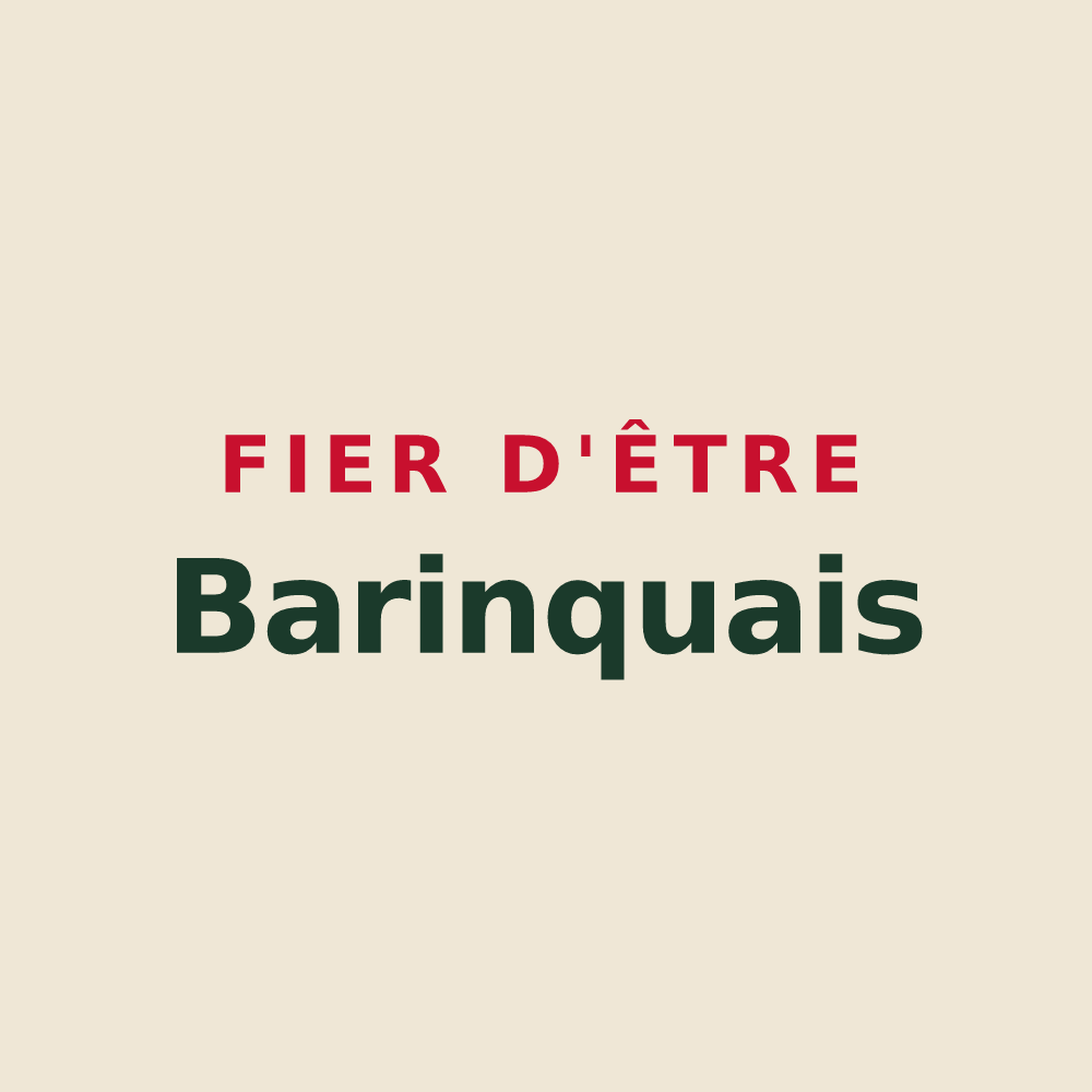 Tote bag « Fier d'être Barinquais » — design pour Barinque