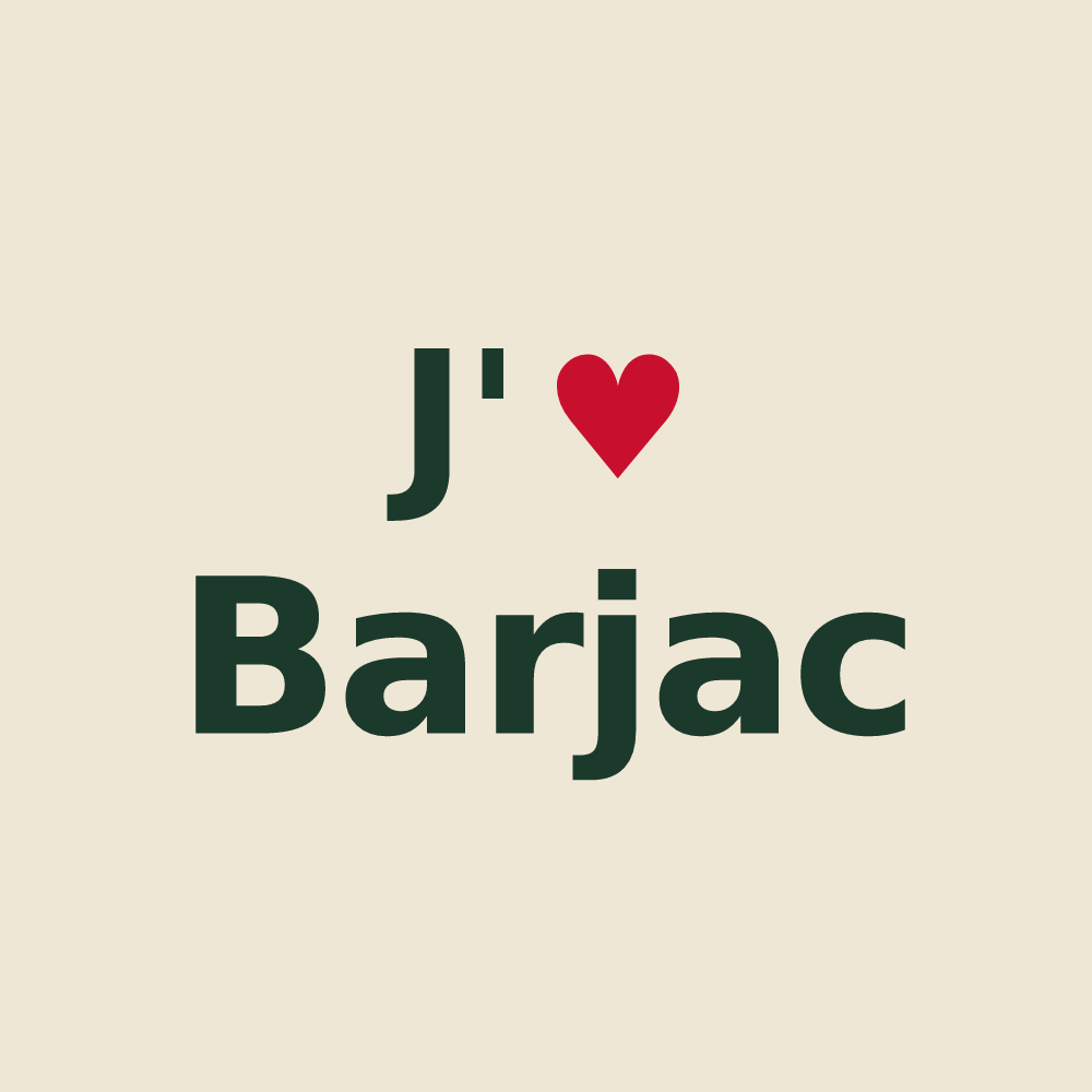 Tote bag personnalisé Barjac — design J'aime Barjac