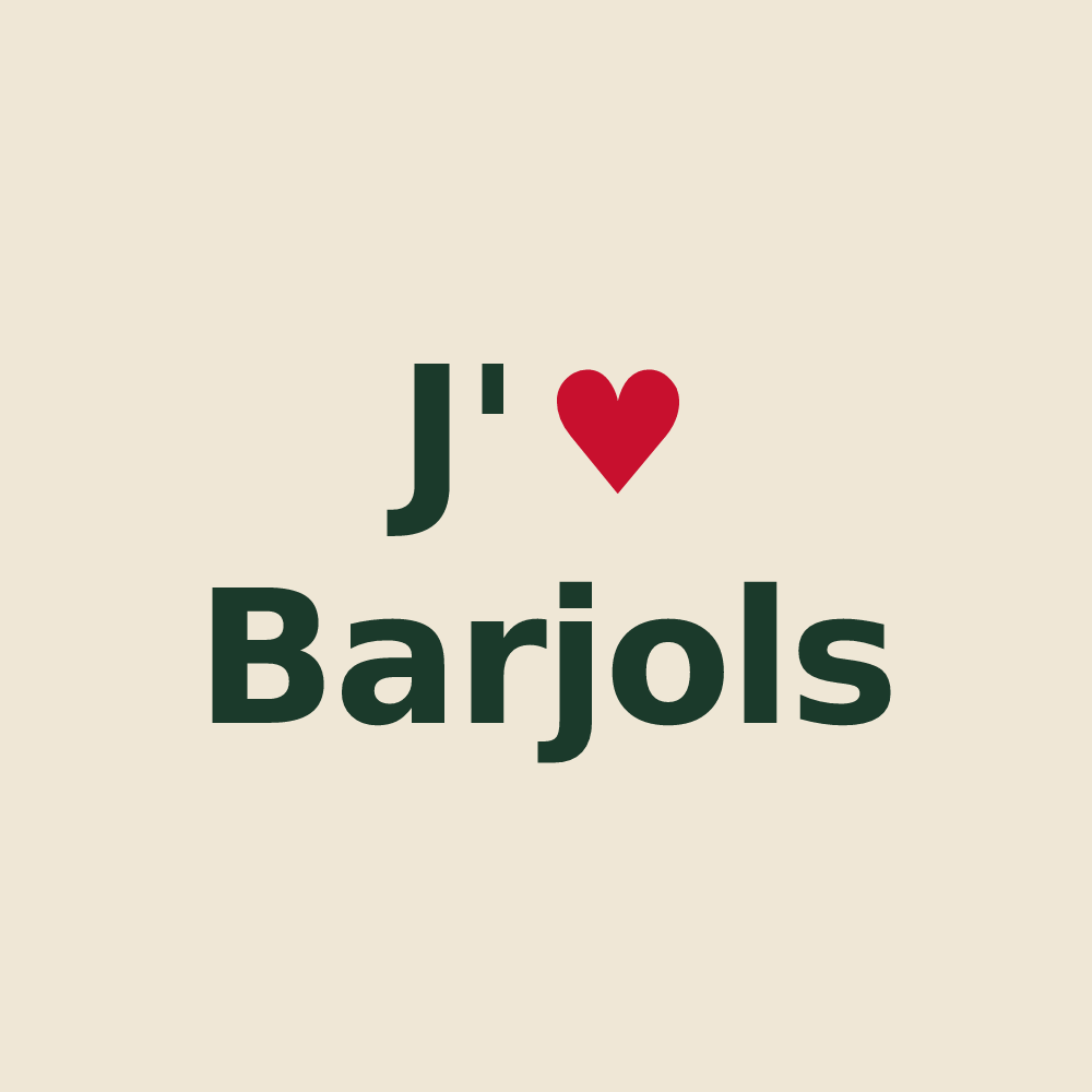 Tote bag personnalisé Barjols — design J'aime Barjols