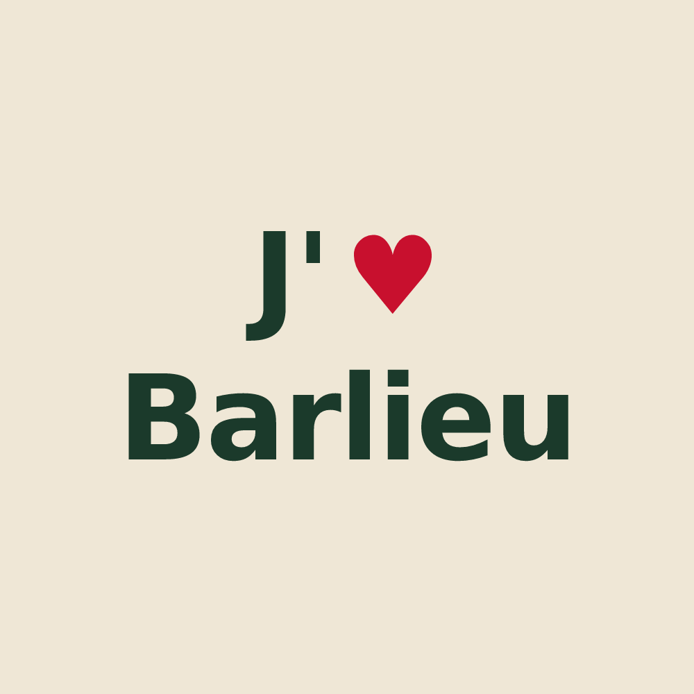 Tote bag personnalisé Barlieu — design J'aime Barlieu