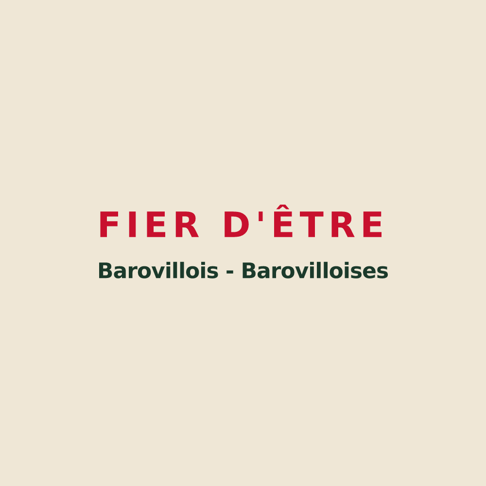 Tote bag « Fier d'être Barovillois - Barovilloises » — design pour Baroville