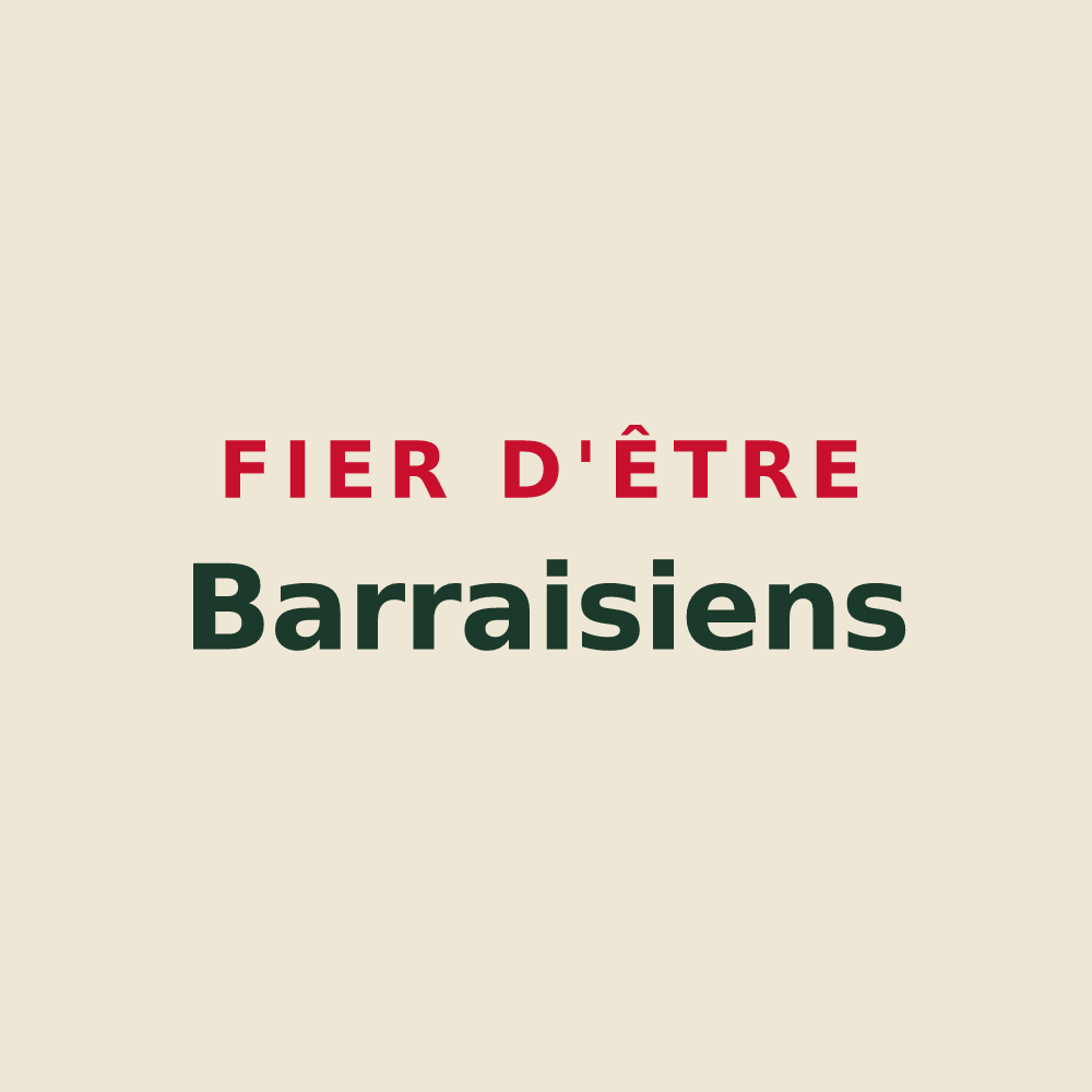 Tote bag « Fier d'être Barraisiens » — design pour Barrais-Bussolles
