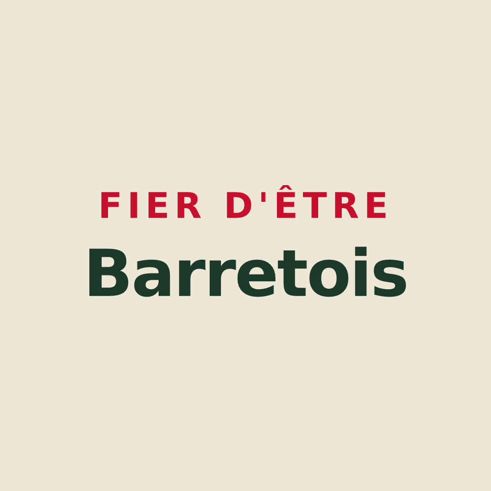 Tote bag « Fier d'être Barretois » — design pour Barret