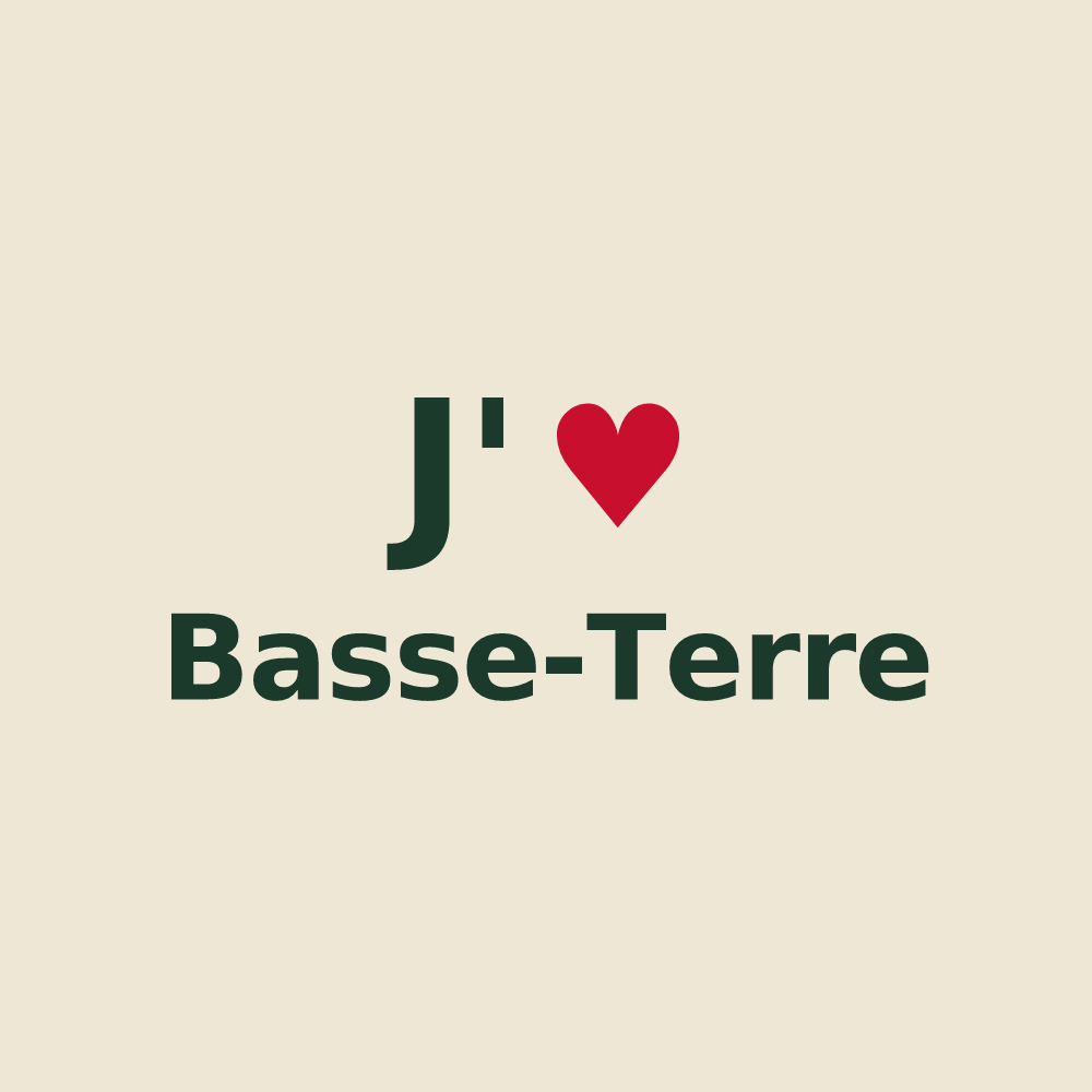 Tote bag personnalisé Basse-Terre — design J'aime Basse-Terre