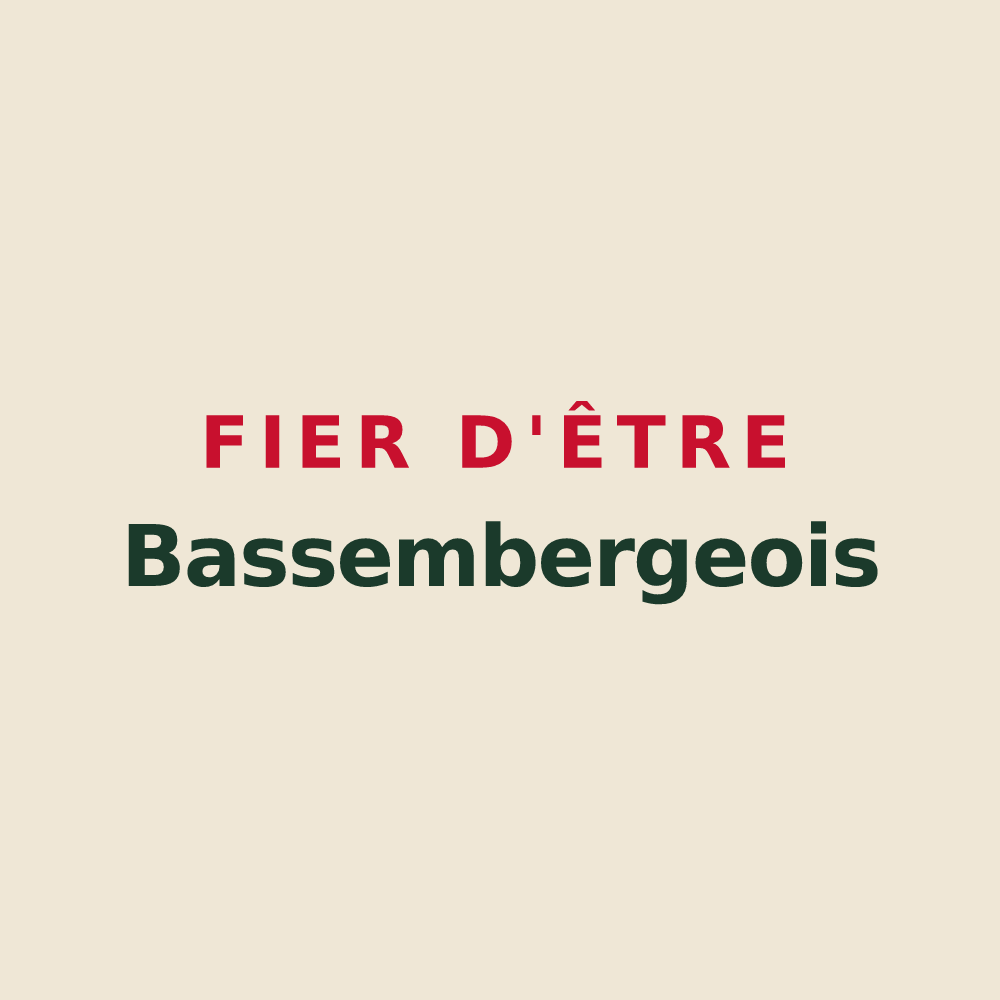 Tote bag « Fier d'être Bassembergeois » — design pour Bassemberg