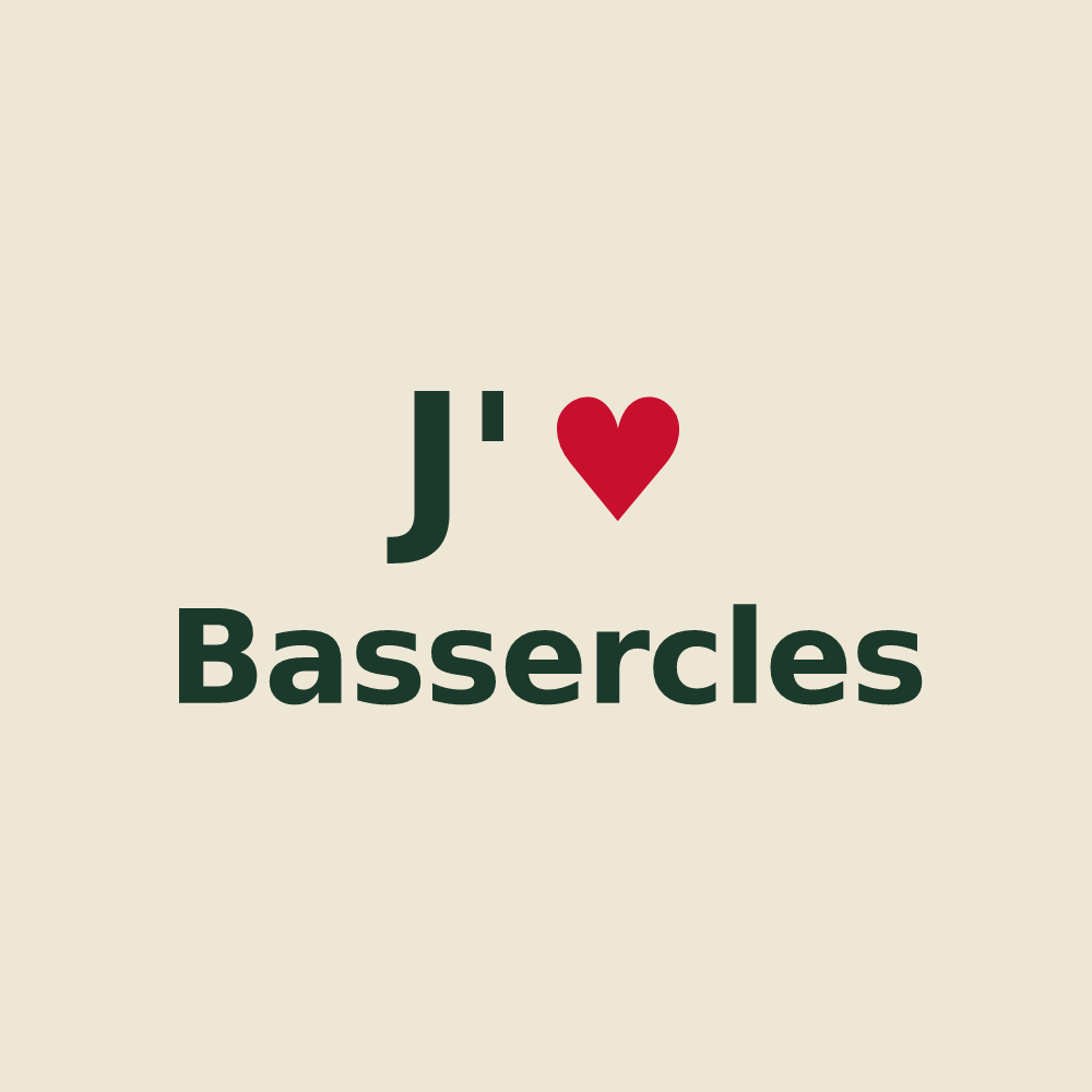 Tote bag personnalisé Bassercles — design J'aime Bassercles